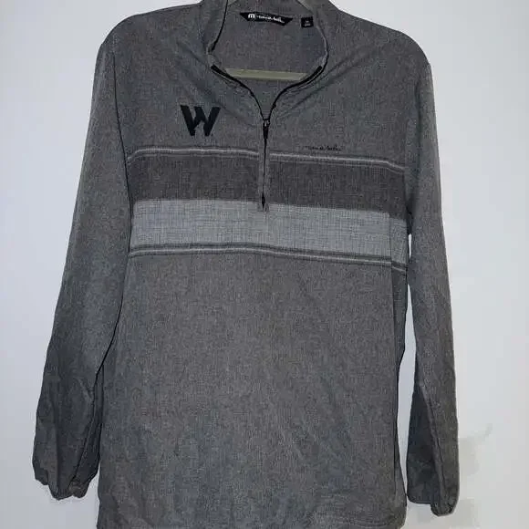 TravisMathew Upgraded Chest Stripe 1/4-Zip Golf Pullover‎