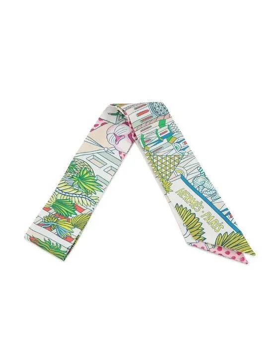 Hermes Scarf Twill Animapolis Silk