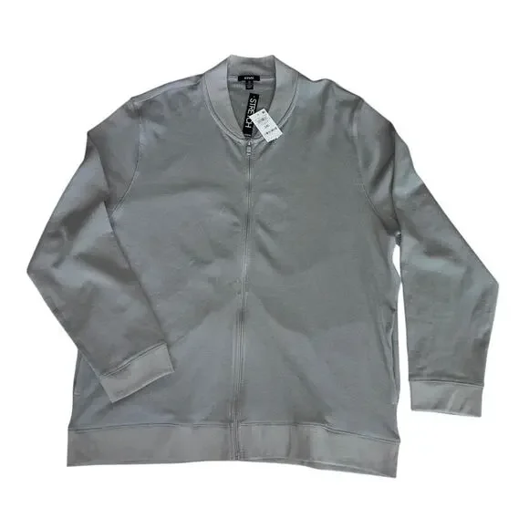 Alfani Gray Quarter Zip Pullover Men’s 3XL Stretch Textured Knit
