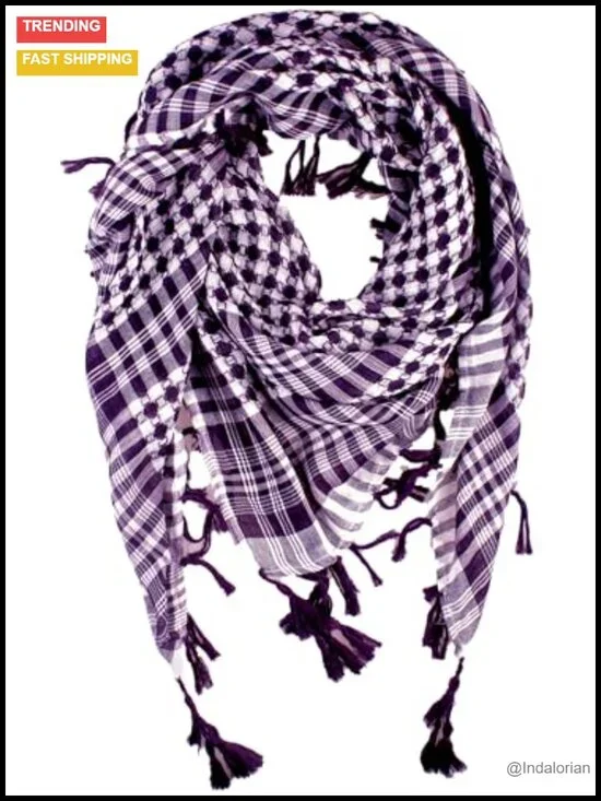 47x47 Shemagh Tactical Desert Keffiyeh Scarf Wrap Cotton