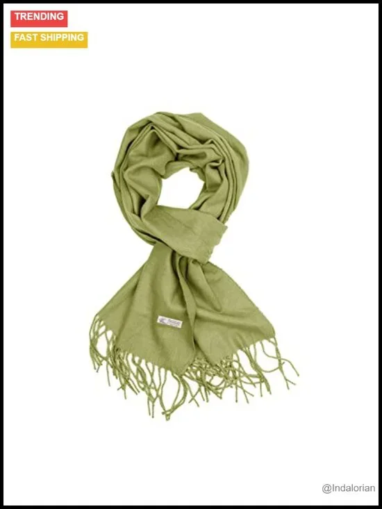 Plain Solid Color Cashmere Feel Luxurious Winter Scarf