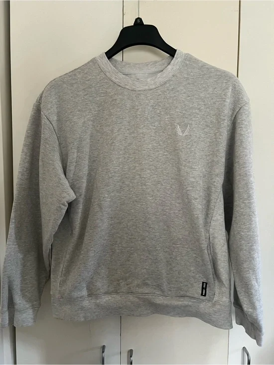 ASRV DSG-0984 Herringbone Crewneck Heather Grey Men’s Medium