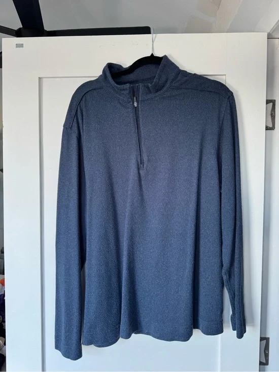 Greg Norman Collection Men's Navy Quarter-Zip Sweater