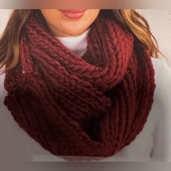SIMPLY NOELLE brown scarf.  Wear as a straight scarf or button for an infinity