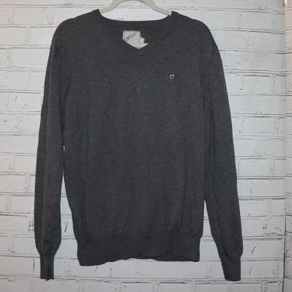 🌫️✨ Swell Men’s Gray Knit Sweater · Size XL
