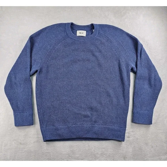 NN.07 Sweater Pullover Mens XL Relaxed Fit Quiet Luxury Minimalist Knit Chunky