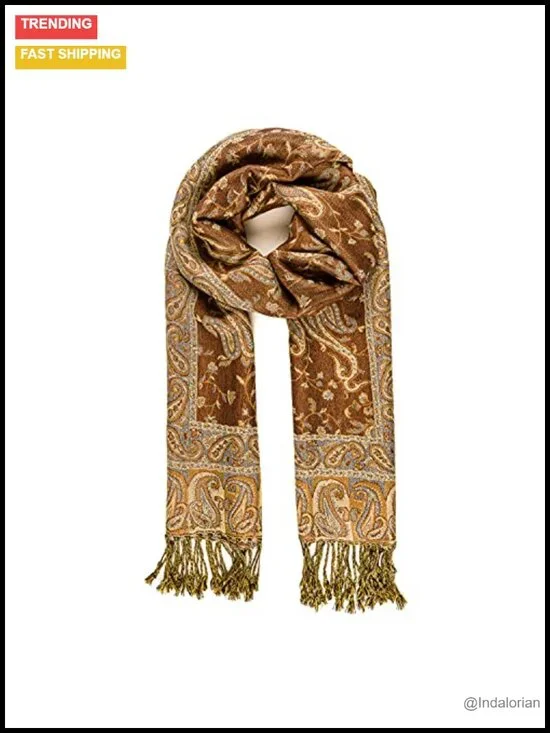 Elegant Long Shawl Scarf 100% Viscose from Bamboo Lightweight