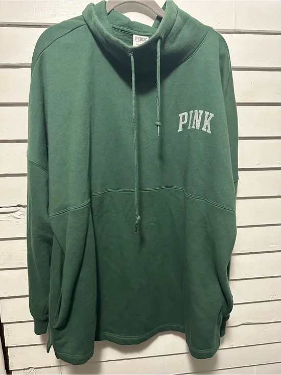 PINK Victoria's Secret women’s  Forest Green Crewneck Pullover