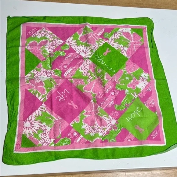 Lilly Pulitzer for Ford Motor Company Breast Cancer Awareness Scarf Band…