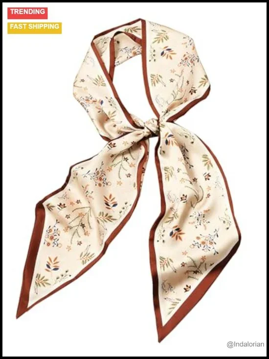 59x5.9in Polyester Satin Fashion Scarf for Handbag/Hair/Neck