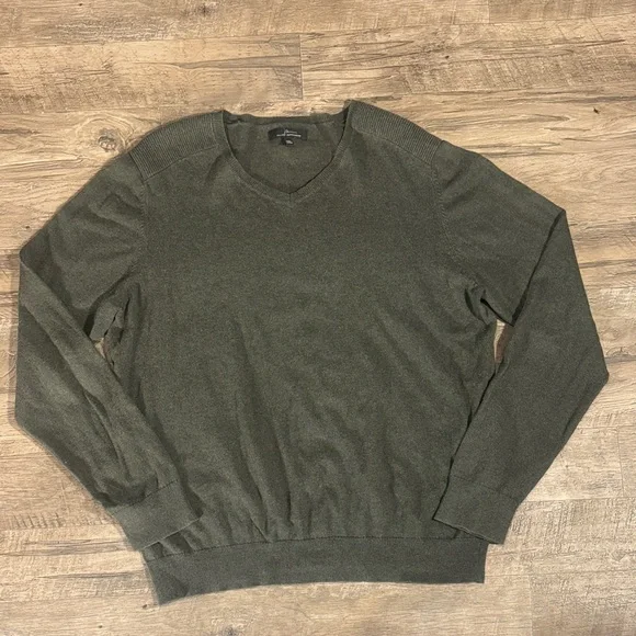 Marc Anthony Olive V-Neck Sweater - Size XXL