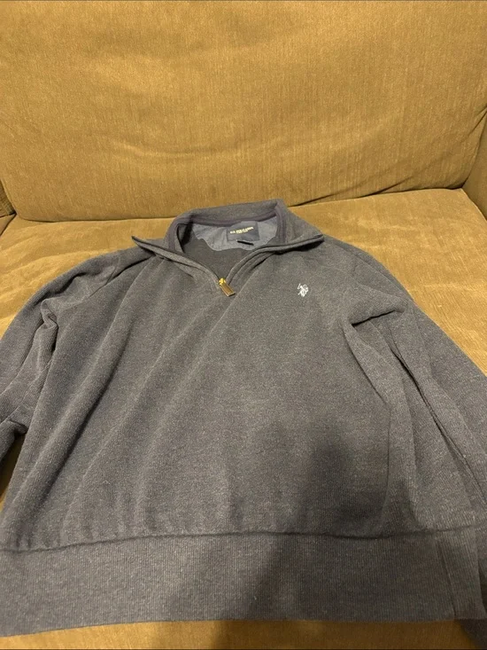 U.S. Polo Assn. Dark Gray Quarter-Zip Pullover