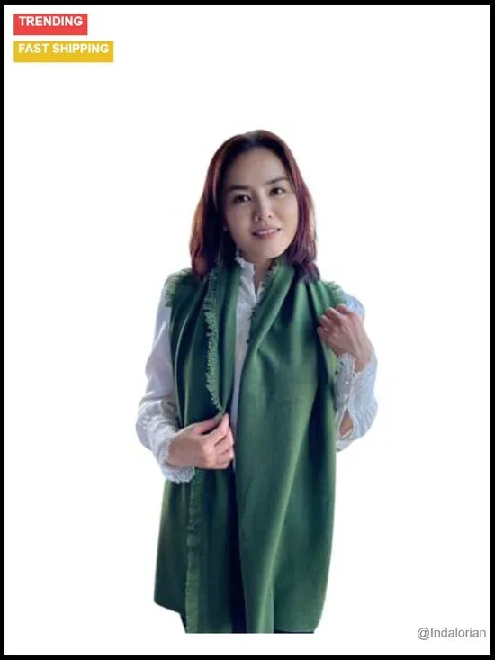 Lightweight 100% Pure Cashmere Wrap Scarf