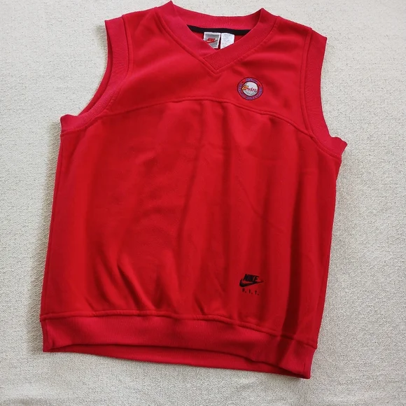 nike 1991 mens xxl sweater vest red vintage 90s 80s golf retro sportswear