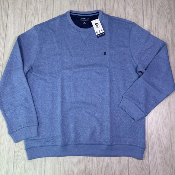 Izod‎ Men's Della Robbia Blue Crewneck Sweatshirt