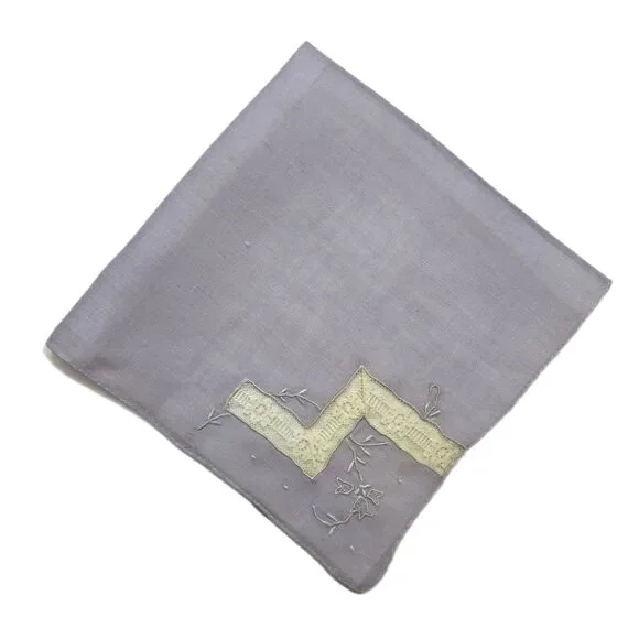 Vintage Heirloom Linen Bridesmaid Handkerchief Wedding Cottage Feminine Dainty