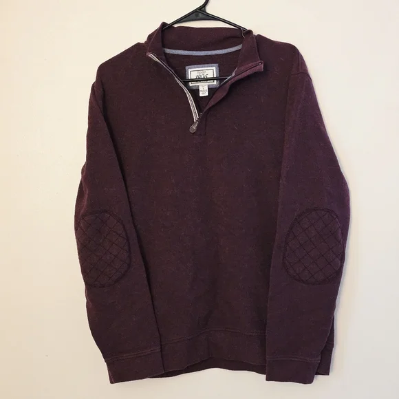 Jos. A. Bank Men's Large Maroon Zip-Up Sweater