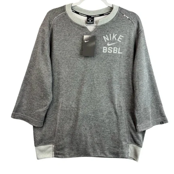 Nike Heather Gray BSBL Pullover Sweatshirt