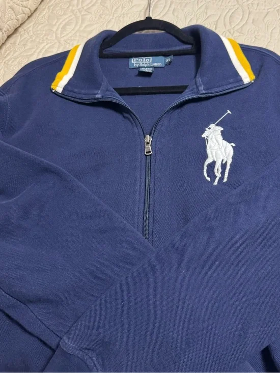 Ralph Lauren Full-Zip Navy Blue Jacket, Size XL.