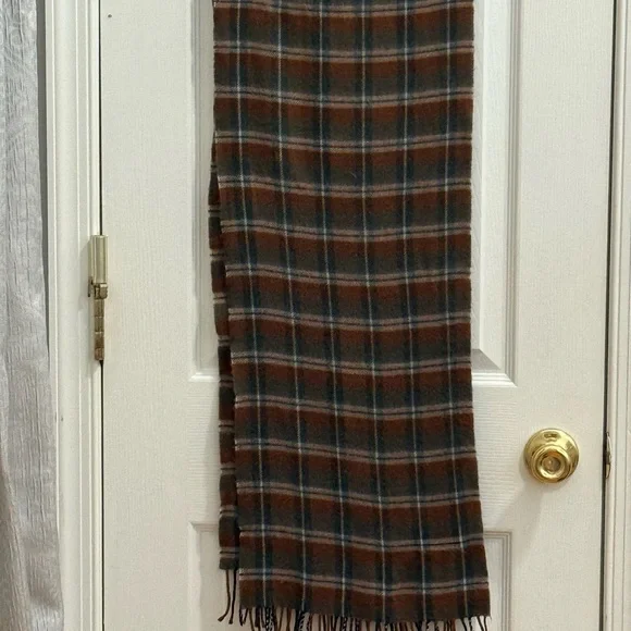Classic Plaid cashmere Scarf‎ with Fringe