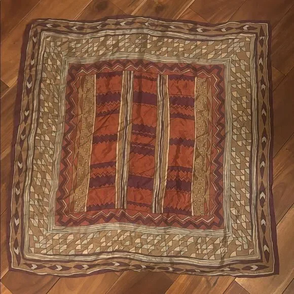 Oscar De La Renta Geometric Patterned Scarf