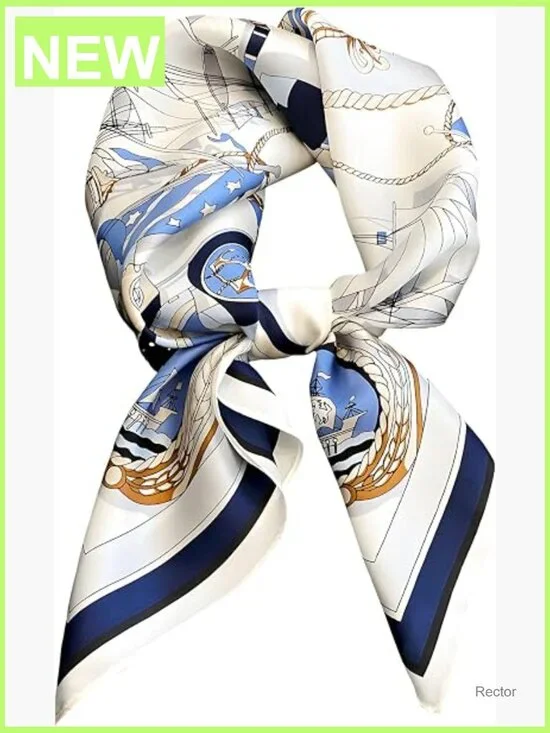 100% Mulberry Silk Square Scarf 21