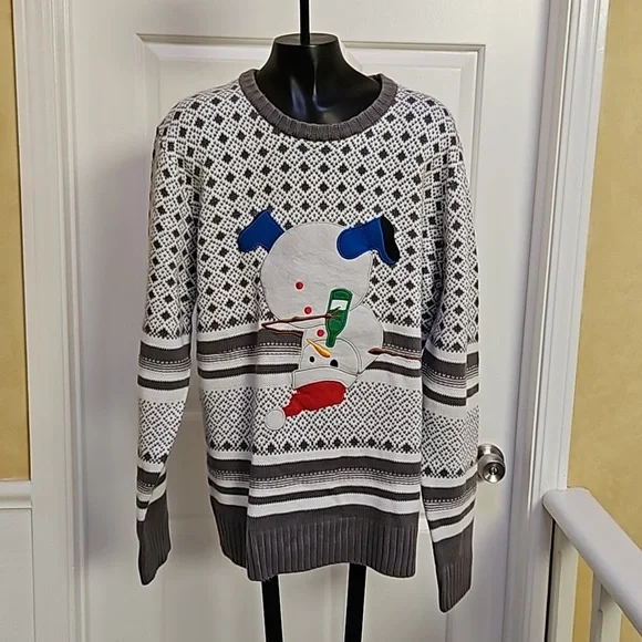CARBON Christmas Ugly Sweater - L