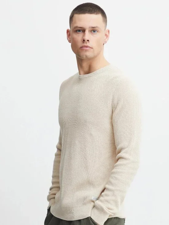 Blend Cream Codford Knit Crewneck Sweater
