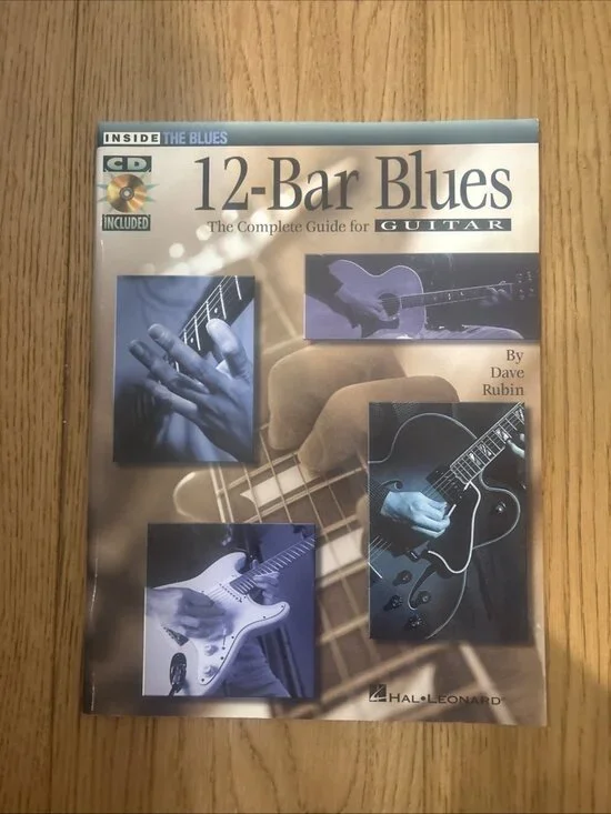 12- BAR BLUES FOR GUITAR INSTRUCTION BOOK No CD