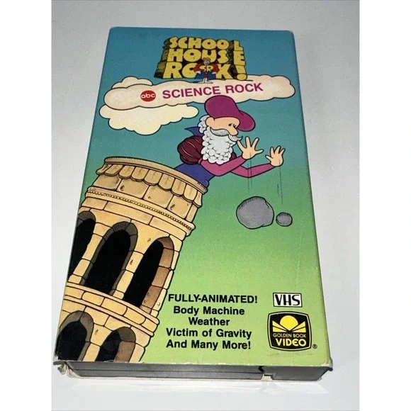 School House Rock! Science Rock (VHS, 1987) •ABC• Golden Book‎ Video