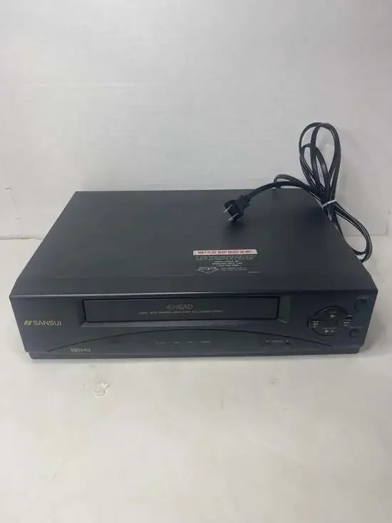 (New Belt) Sansui VCR4505 4-Head VHS HQ Video Cassette Recorder Works!