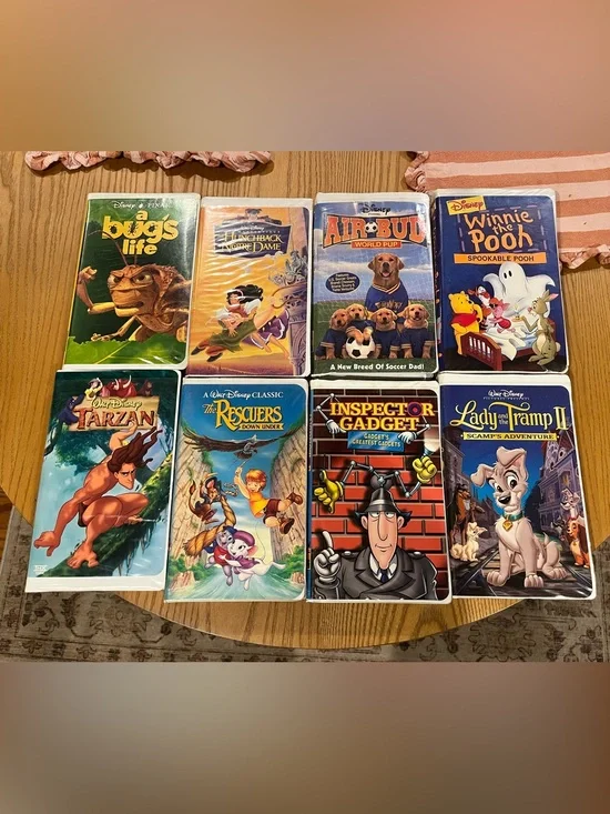 Lot of 8 Disney Classic VHS Movie Collection Vintage 90’s