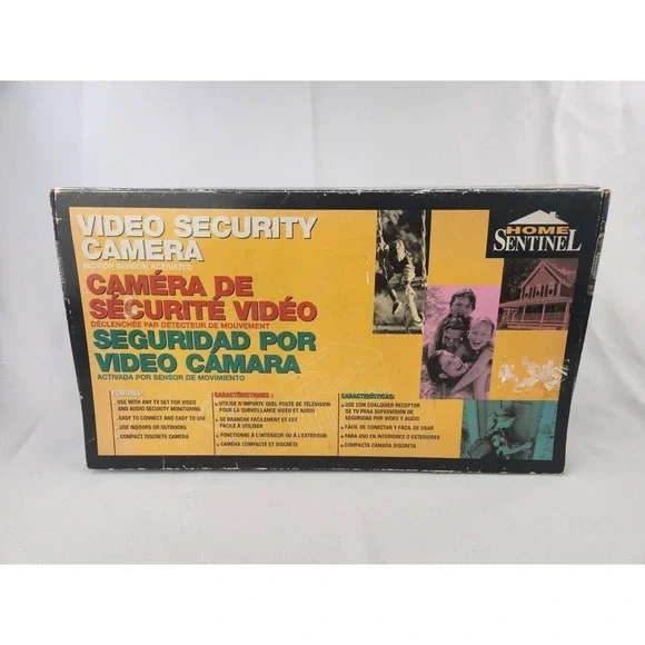 Vintage Rare Video Security OS 100 RCA Camera HOME SENTINEL Box Set Cable Works!