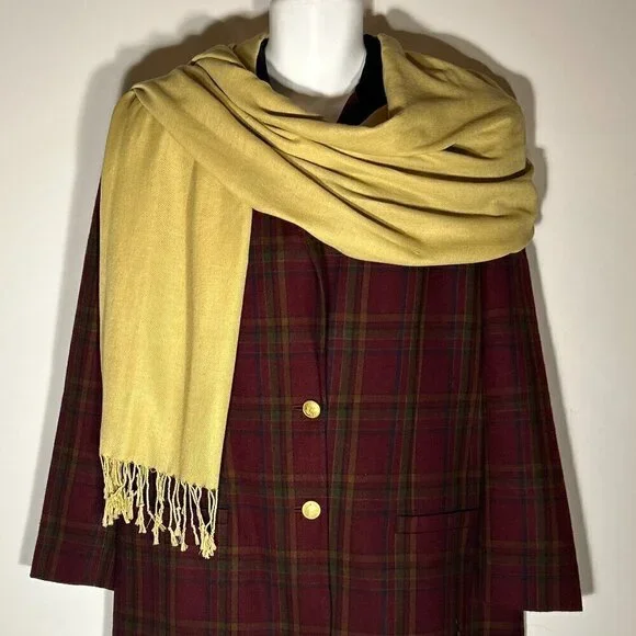 Muted Yellow Scarf or wrap 75