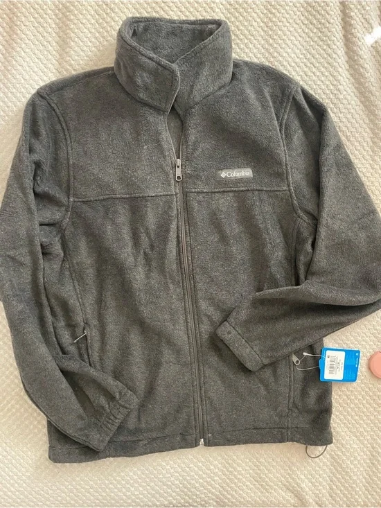 Columbia Men's Dark Gray Full-Zip Fleece Jacket