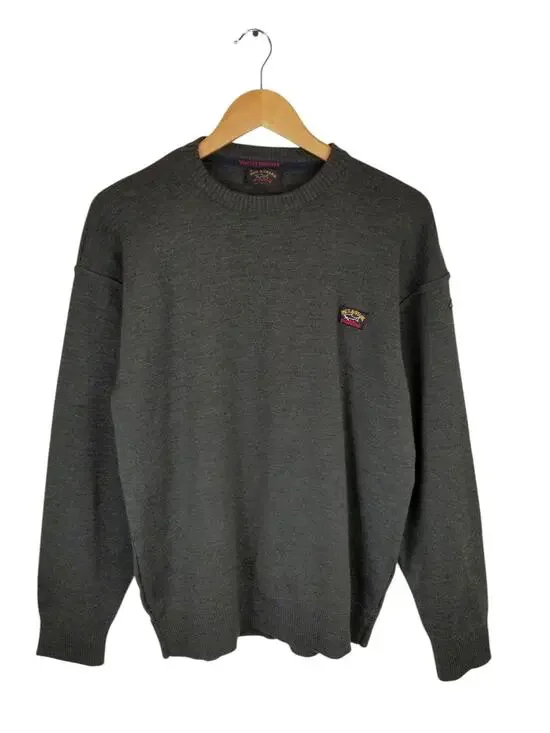Paul & Shark Yachting Gray Wool Blend Crew Neck Sweater Preppy Men's Size Medium