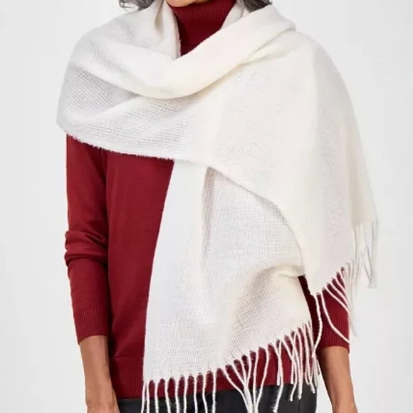4/$25**NEW Women's Style & Co Scarf/Wrap Cream