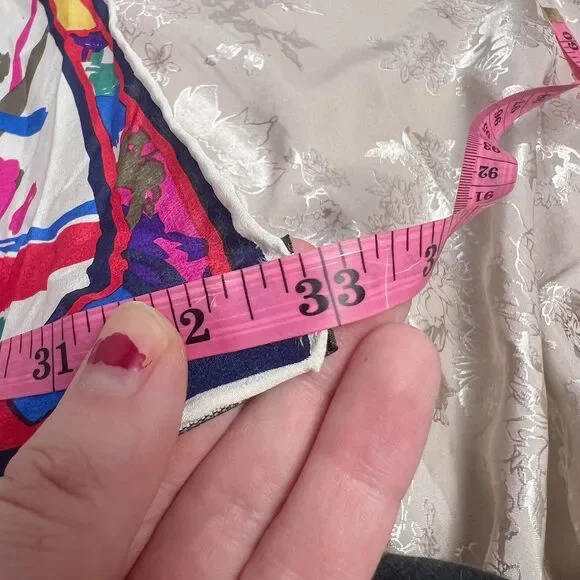 Vintage Silk Cascad for Magid  Scarf Abstract Graffiti Print 
