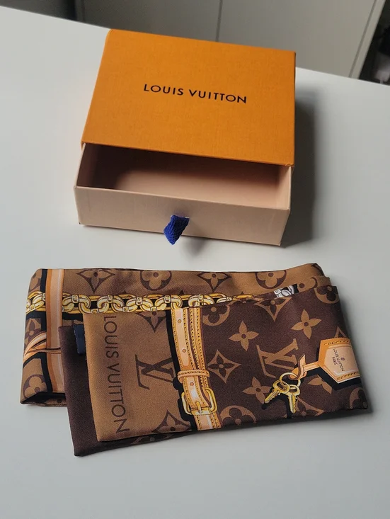 Louis Vuitton Brown Monogram Silk Bandeau