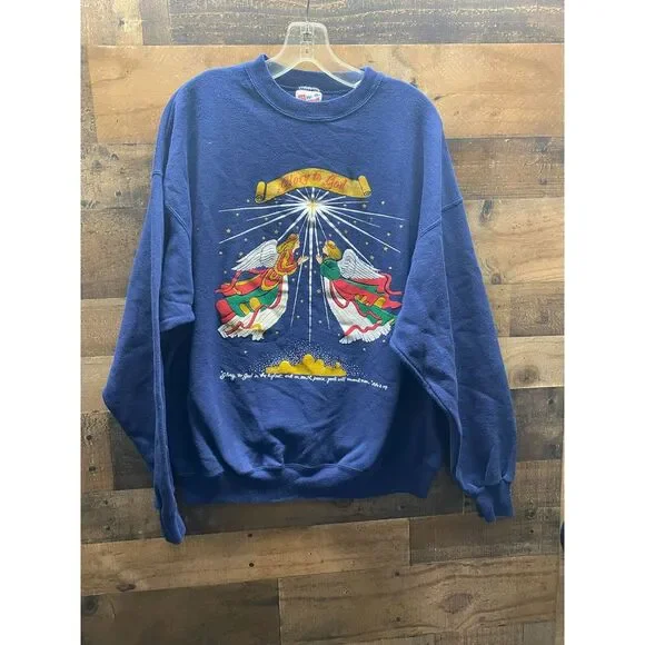 Hanes Activewear‎ Glory to God Sweatshirt Size X-Large