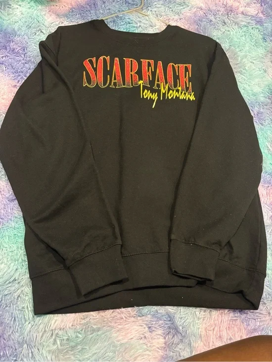 Scarface Tony Montana Black Crewneck Sweater