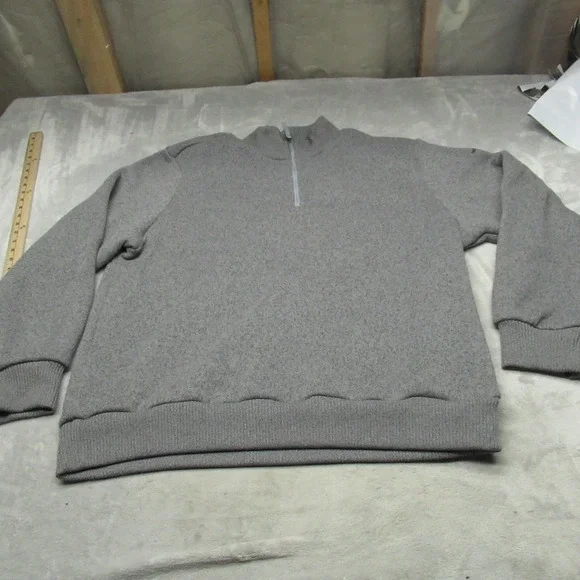 North Face Sweater Mens XXL‎ Gray Fleece 1/4 Zip Pullover Comfortable Layering
