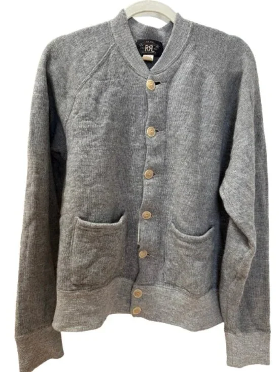 RRL (Double RL by Ralph Lauren) Gray Sweater Size Large