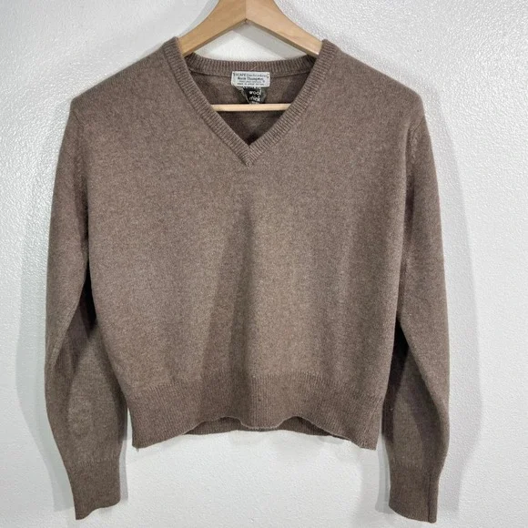 Vintage‎ Norm Thompson Wool & Mink Sweater Made in Great Britain Size 42 (M/L)