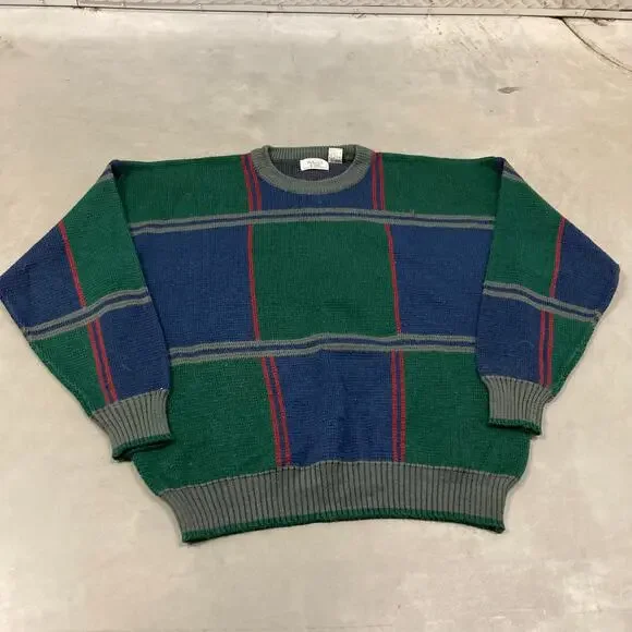 vintage y2k sears patterned sweater