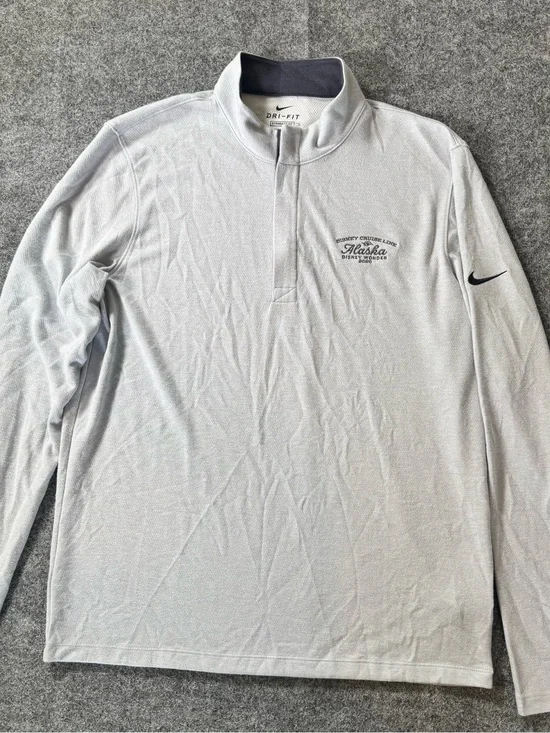 Nike Dri-FIT 1/4 Zip Pullover Disney Cruise Alaska Wonder 2020 Gray Men's M