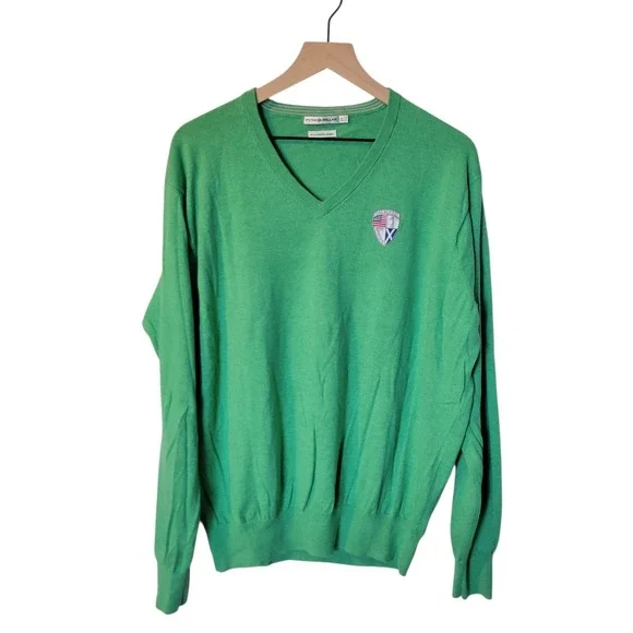 Peter Millar Dalhousie Country Club Golf Sweater Mens Cotton Cashmere Blend XL