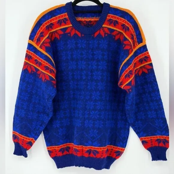 Swix Trondheim 100% ULL Patterned Sweater XL Norway