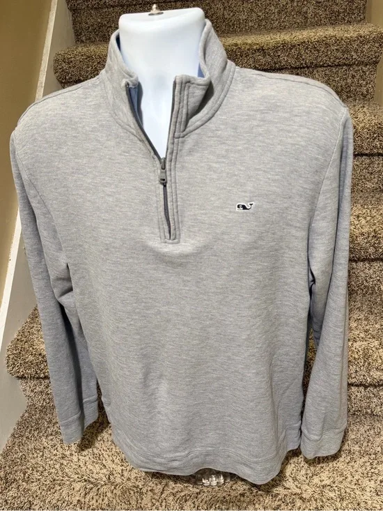 Perfect mint *Vineyard Vines* 1/4 zip lightweight men’s pullover sweater - M