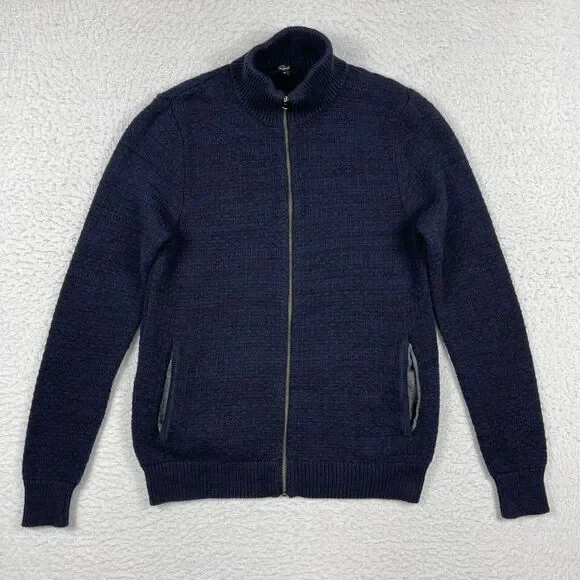 Rails Sweater Mens Medium Blue Park Navy Marbled Office‎ Preppy Casual Workwear